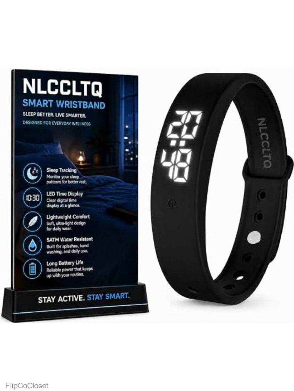Vibrating Alarm Wristband Silent Clock for Heavy Sleepers, Digital Watch with